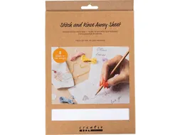 Borduurpapier Creativ Company A5 blister à 8 vellen wit