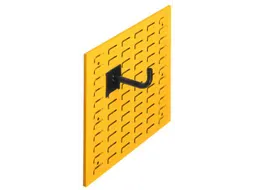 Gesleufde Plaat Staal Hxb 450x2000mm Liggend Ral 1023 Verkeersgeel