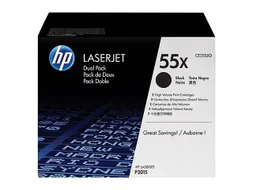 CE255XD HP 55X LJ cartridge (2) black HC