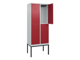dubbeldekse locker,HxBxD 2120x800x500mm,2x2vak.,vak B 400mm - 2