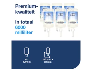 Handzeep Tork S1 Premium vloeibaar 1000ml 420401 - 6