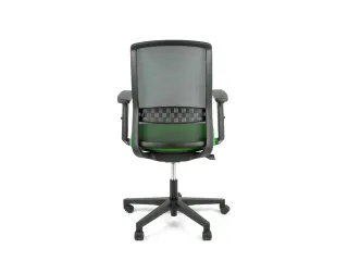 Bureaustoel EN1335 Linea Tekna 01 zwart/groen met 2D armleuning - 4