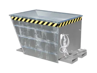 kiepbak,HxLxB 730x1370x800mm,0,55m³,draagverm. 750kg,verzinkt - 1