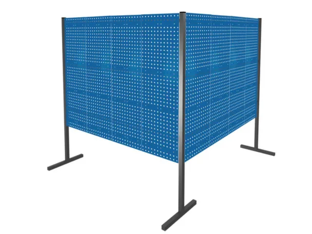 scheidingswand van geperforeerde plaat,dubbel veld 90°,totale B 4000m