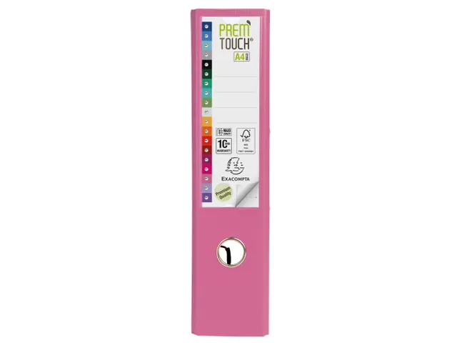 Ordner PP Prem'Touch A4maxi 80mm roze