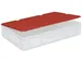 Couvercle À Charnières Pour Bac Norme Europe Lxl 600X400Mm Rouge