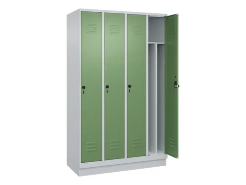locker voor scheiding van kleding,HxBxD 1950x1200x500mm,4vak
