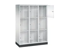 grootvolume-lockersysteem,HxBxD 1750x1220x500mm,3x3vakken,cil.-slot