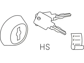 Cilinderslot,V. Garderobekast/Lockersysteem - 1