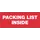 Etiket Packing List Inside 101x38mm Rol 300 Etiketten