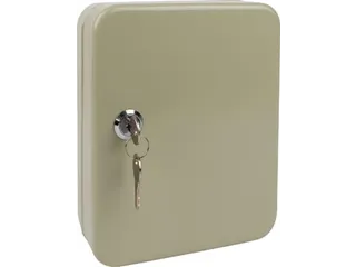 Sleutelkast Voor 20 Sleutelhangers Grijs Inclusief 2 Sleutels - 4