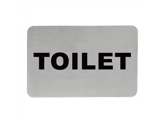 Tekstplaatje toilet
