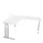 bureau in vrije vorm,HxBxD 740x1600x1600mm,vrije vorm,Bl-wit