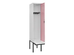 locker met bank,HxBxD 2120x400x815mm,1vak,vak B 400mm,cilinderslot