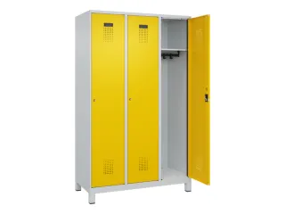 locker,HxBxD 1950x1200x500mm,3vak,vak B 400mm,cil.-slot,voeten - 2