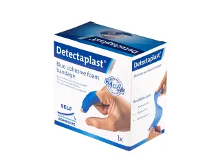 Foamverband blauw Detectaplast 6cmx4,5m - 2