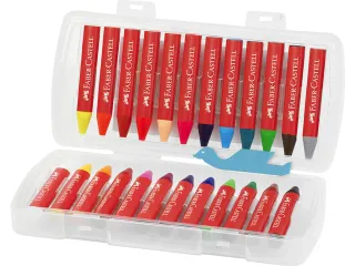 Waskrijt Faber-Castell Jumbo in opbergbox á 24 stuks - 2