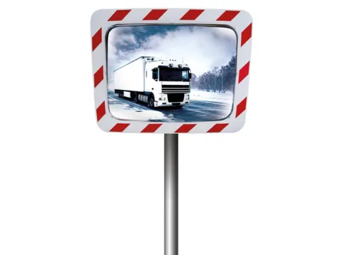 verkeersspiegel,HxB 600x750mm,max. zichtbreedte 9m,spiegel RVS