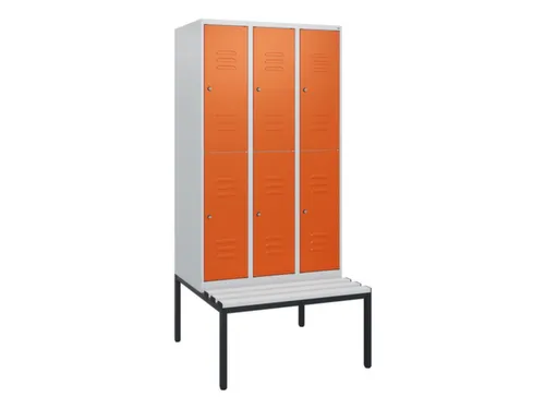 Dubbeldekse dekenkist,HxBxD 1950x900x815mm,3x2vak.,vak B 300mm
