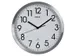 Wandklok MAUL Move RC Ø30,5cmx4.5cm aluminium/wit incl.batterij