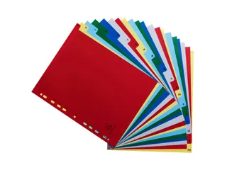 Bedrukte tabbladen alfabetisch PP 12/100ste 20-delig A4 Maxi Assorti - 4