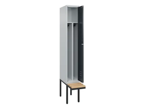 locker voor scheiding van kleding,HxBxD 2120x300x815mm,1vak
