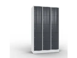 lockerkast cil.slot 1950x1150x540mm 3x5 vakken RAL7035 front RAL7021