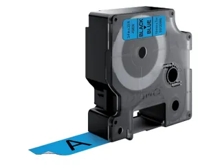 Labeltape Dymo 45806 D1 S720860 19mmx7m zwart op blauw - 2