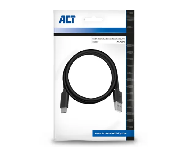 Kabel ACT USB 2.0 USB-A naar USB-C 1 meter
