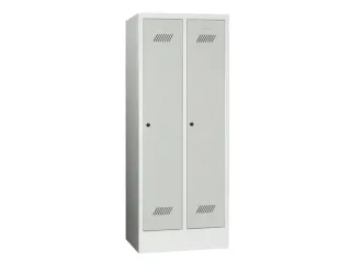 lockerkast v. kinderen,HxBxD 1600x630x500mm,2vak,RAL7035,front RAL7035 - 2