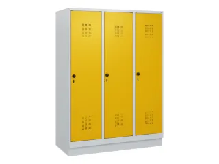 schoollocker,HxBxD 1630x1200x500mm,3vak,vak B 400mm,draaigrendel - 2