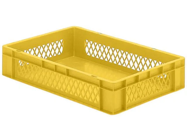 Euronorm-Stapelbak 22l H X L X B 120x600x400mm Geel