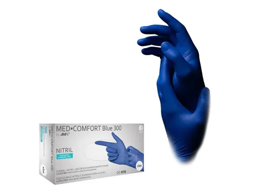 Ampri nitril handschoen Blauw Blue 300 extra lang maat XL 100 stuks