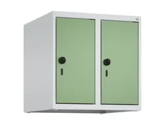 opzetkast,v. locker,2vak.,vak B 250mm,HxBxD 500x500x500mm,vleugeldeur