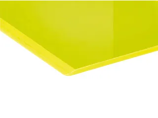 Boekensteun MAUL 10x10x13cm acryl set 2 neon geel transparant - 4