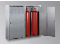 gasflessenkast,v. 4x33kg fles,HxBxD 1435x1720x400mm,m. dak