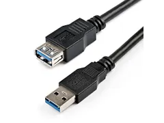 Zwarte SuperSpeed USB 3.0 verlengkabel 2 Meter A naar A - M/F