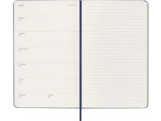 Agenda 2027 Moleskine 12M Weekly 7dag/1pagina large hc sapphire blue - 4