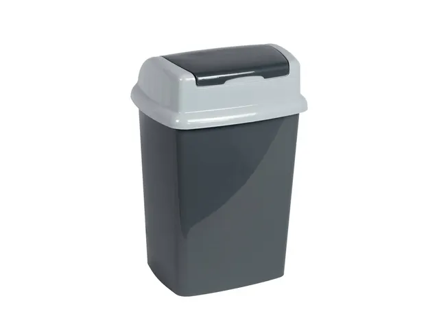 9520587 Afvalbak MAULswing 5L kunststof 20x16x29cm donkergrijs