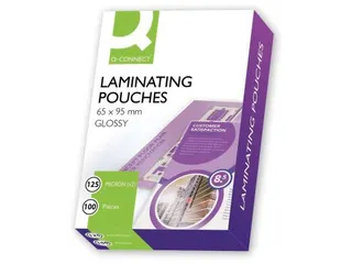 Lamineerhoes Glanzend Transparant 65x95mm 2x125mic Doos 100 Stuks - 1