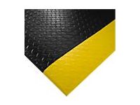werkplekmat LxB 3600x900mm PVC zwart/geel