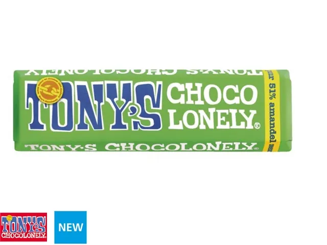 Chocolade Tony's Chocolonely reep 47gr amandel zeezout