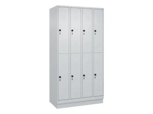 dubbeldekse locker,HxBxD 1950x1000x500mm,4x2vak.,vak B 250mm