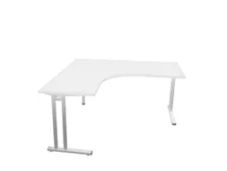 bureau in vrije vorm,HxBxD 740x1600x1600mm,vrije vorm,Bl-wit