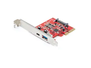 2-Poorts 10Gbps USB-A & USB-C PCIe Adapter Kaart USB 3.1 (10Gbps) - 1