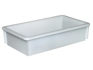 Stapelbak Pe Hxlxb 105X450X255Mm Inhoud 8L Naturel Wit - 1