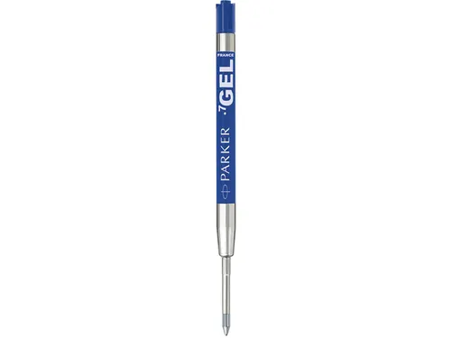 Gelschrijvervulling Parker Quink medium blauw blister à 2 stuks