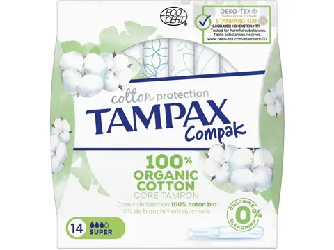 Cotton Super tampons, pak van 14 stuks