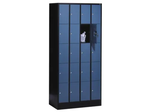 lockerkast 1950x900x480mm 4x5 vakken romp RAL7016 front RAL7016 sokkel