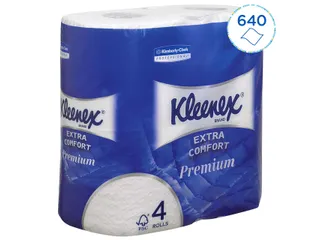 Toiletpapier Kleenex 4-laags 160vel wit 8484 - 4